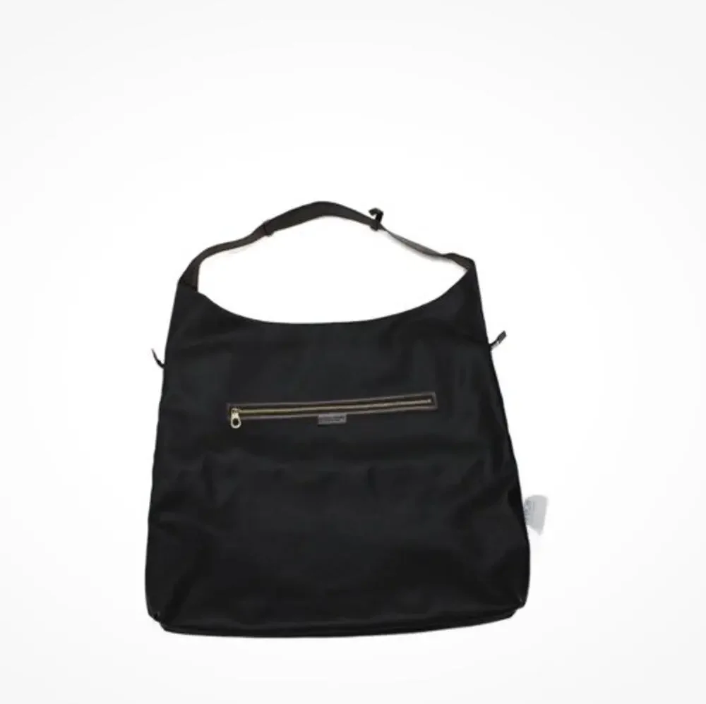 Bottega Veneta Fold Over/Shoulder Carry Black Garment Bag- PVC Leather